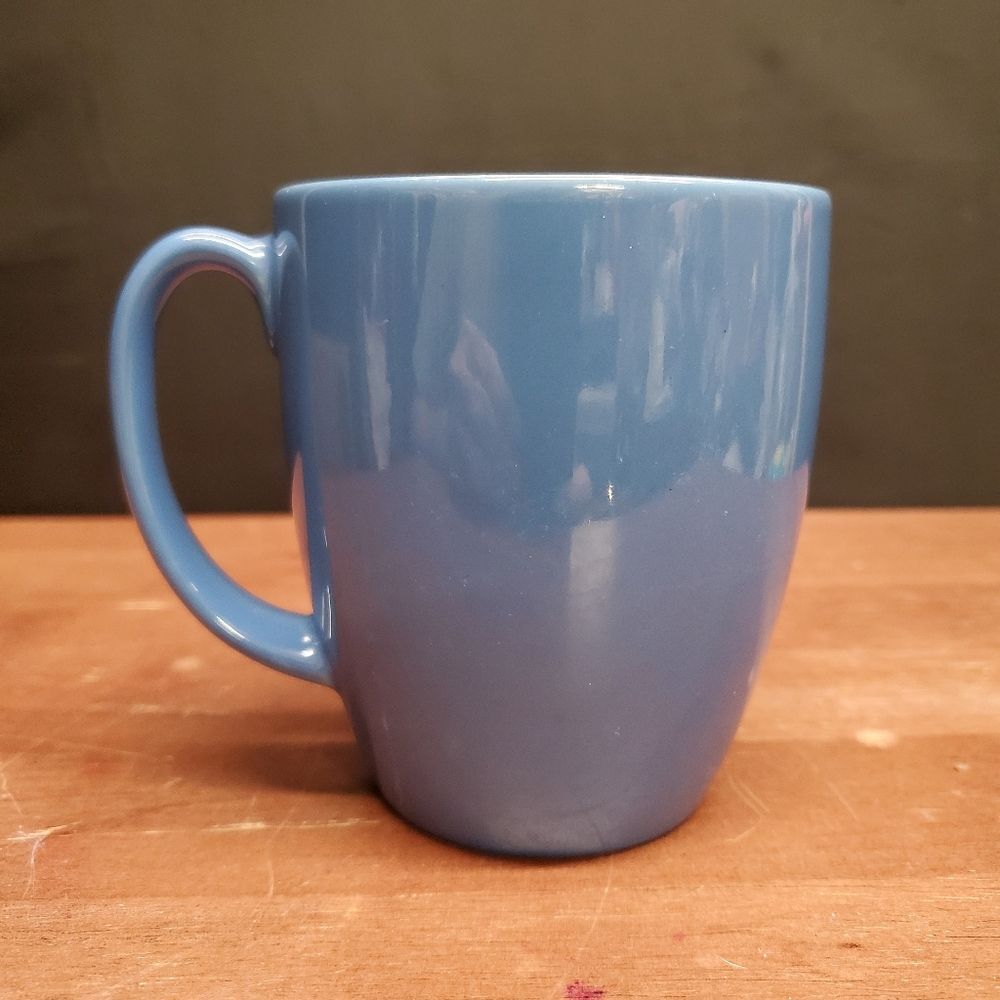 Vintage CORELLE Stoneware Blue 10 ounce Mug Made in Thailand